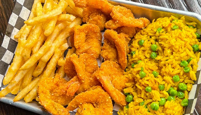 Camarones Empanizados en Captain Wings